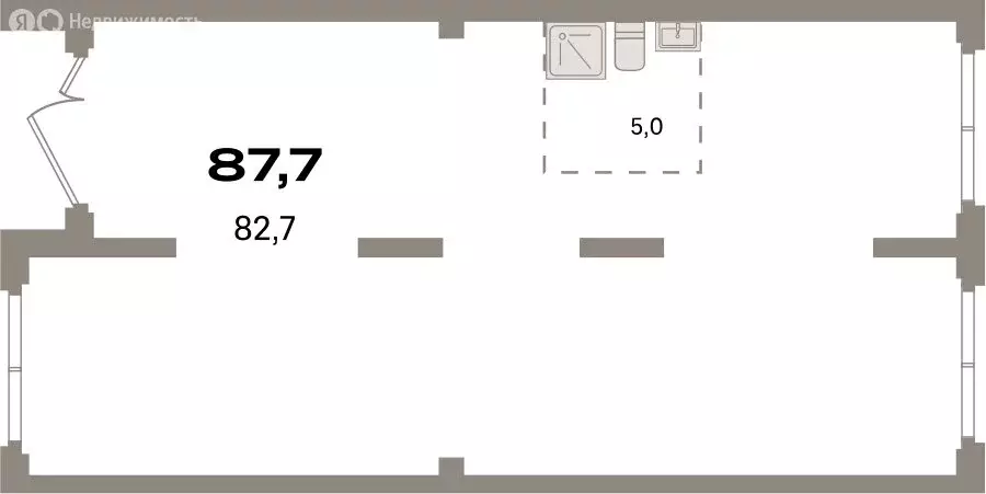 Помещение свободного назначения (87.7 м) - Фото 1