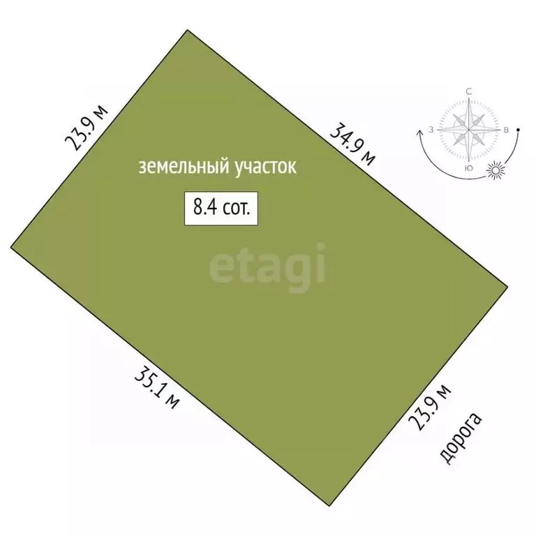 Участок в Тюменская область, Тюменский муниципальный округ, д. Большие ... - Фото 1