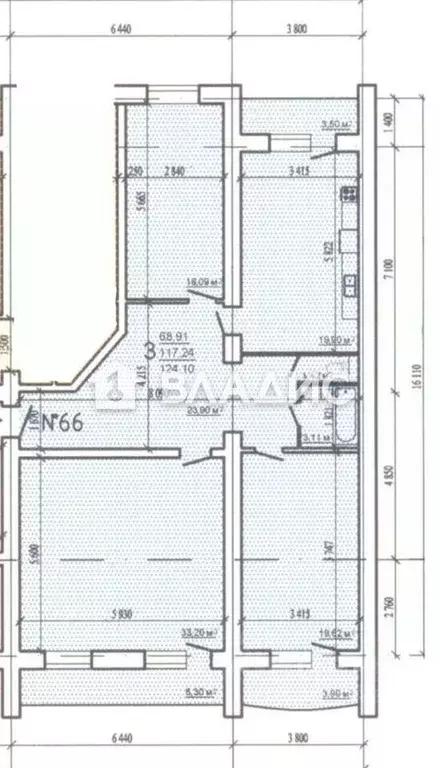 3-к кв. Пензенская область, Пенза ул. Чкалова, 40 (129.0 м) - Фото 2
