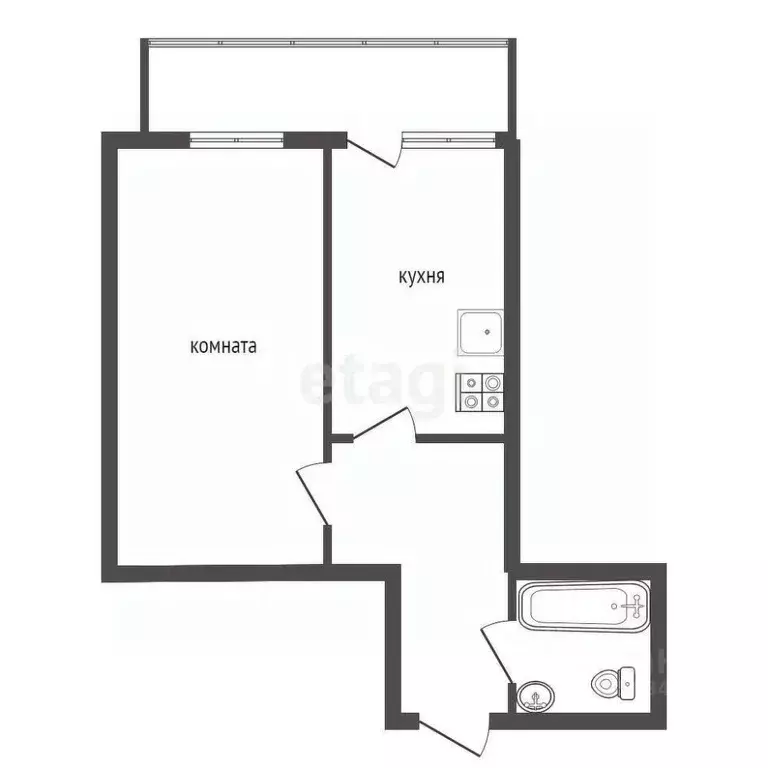 1-к кв. Воронежская область, Воронеж Шилово мкр, ул. Теплоэнергетиков, ... - Фото 2