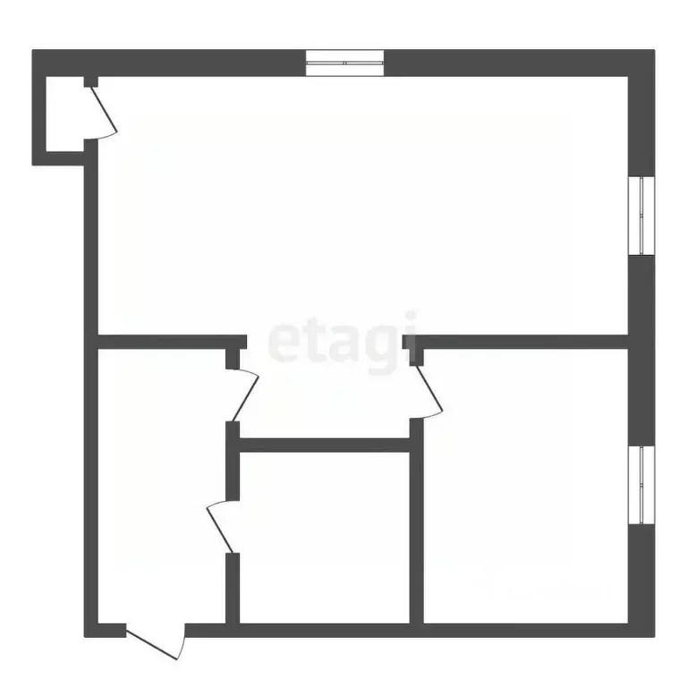 1-к кв. Калужская область, Белоусово Жуковский район, Мирная ул., 1 ... - Фото 2