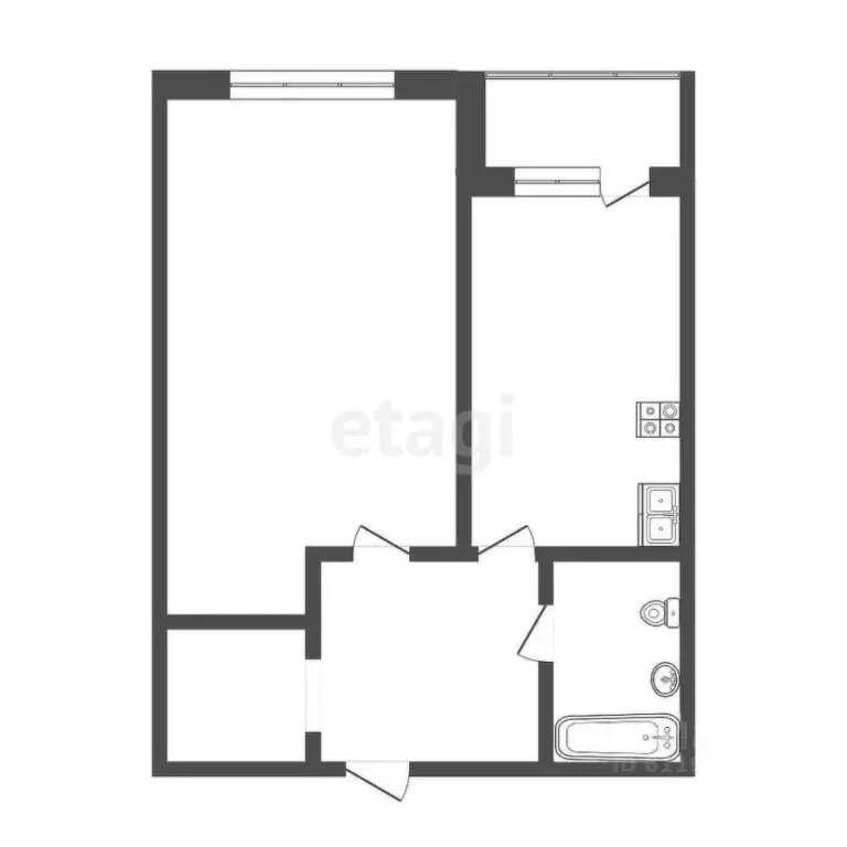 1-к кв. Мордовия, Саранск ул. Титова, 135 (37.9 м) - Фото 2