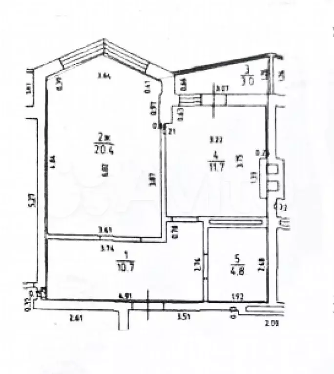 1-к. квартира, 50,6 м, 9/9 эт. - Фото 0