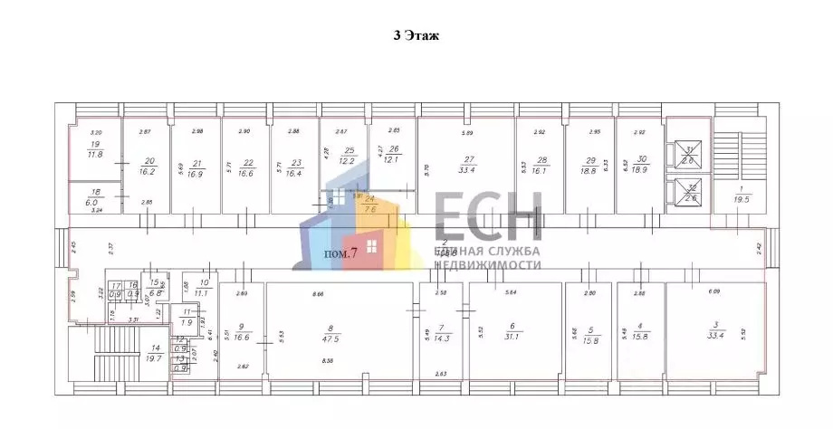 Офис в Тульская область, Тула ул. Луначарского, 1 (515 м) - Фото 1