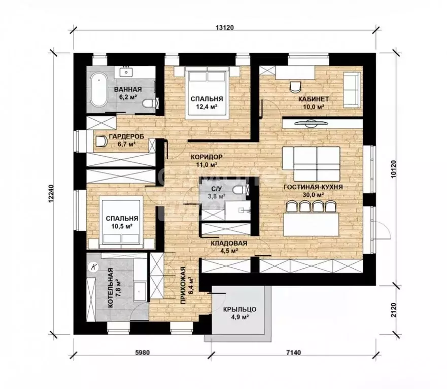 Дом в Липецкая область, Липецк Сселки мкр,  (130 м) - Фото 1