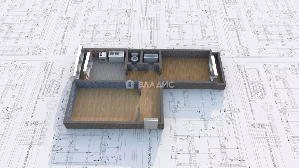 2-к кв. Иркутская область, Ангарск 17-й мкр, 1 (50.3 м) - Фото 1
