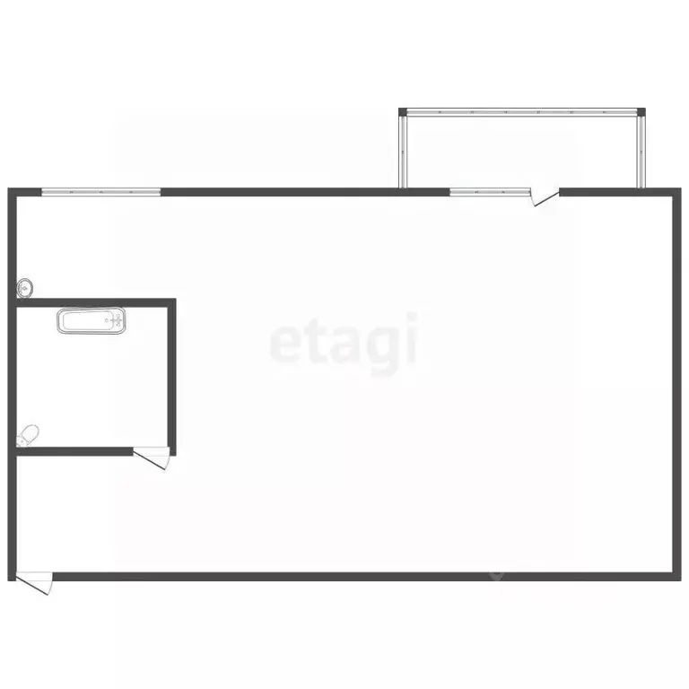 1-к кв. Воронежская область, Семилуки ул. Гагарина, 38 (31.1 м) - Фото 2