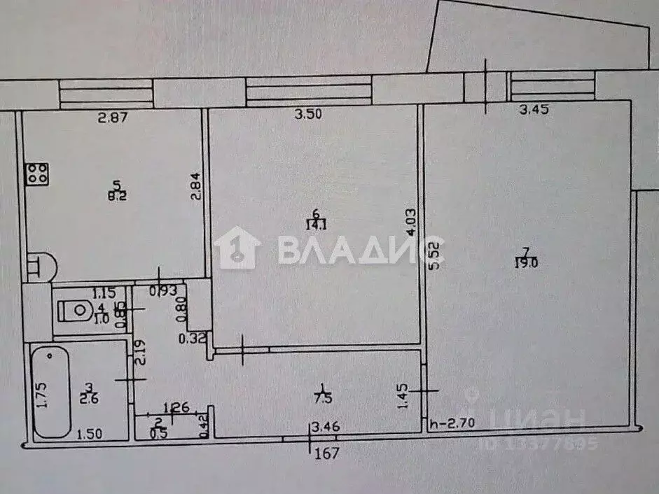 2-к кв. Алтайский край, Бийск Коммунарский пер., 16 (52.9 м) - Фото 2