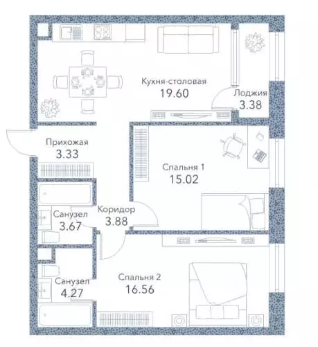 2-к кв. Москва Новоалексеевская ул., 16к2 (70.0 м) - Фото 1