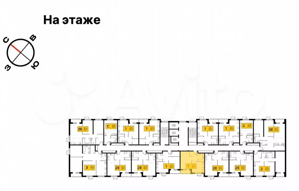 1-к. квартира, 36,5м, 14/18эт. - Фото 0