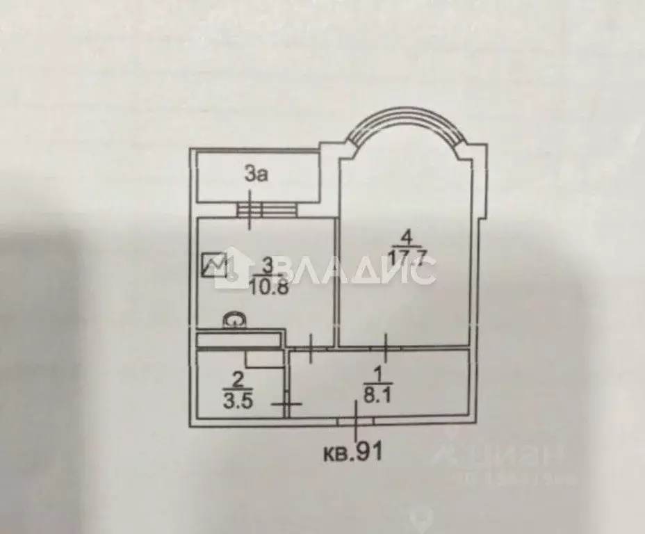 1-к кв. Москва Загорьевская ул., 25 (40.1 м) - Фото 2