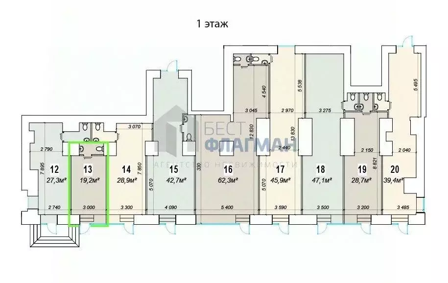 Помещение свободного назначения в Москва Ленинский просп., 70/11 (19 ... - Фото 2