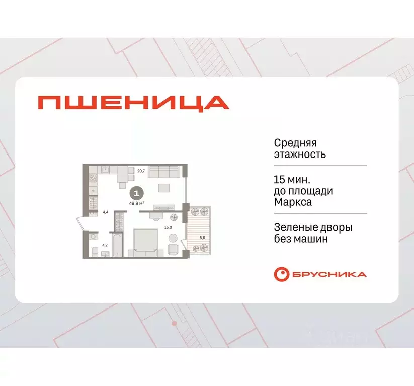 1-к кв. Новосибирская область, Новосибирский район, Краснообск рп ... - Фото 1