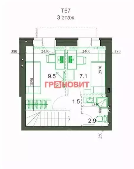 Таунхаус в Новосибирская область, Новосибирский район, Мичуринский ... - Фото 1