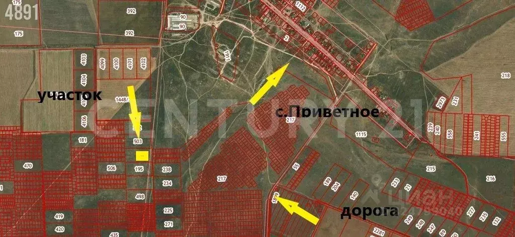 Участок в Крым, Сакский район, Штормовское с/пос, с. Приветное ул. ... - Фото 2