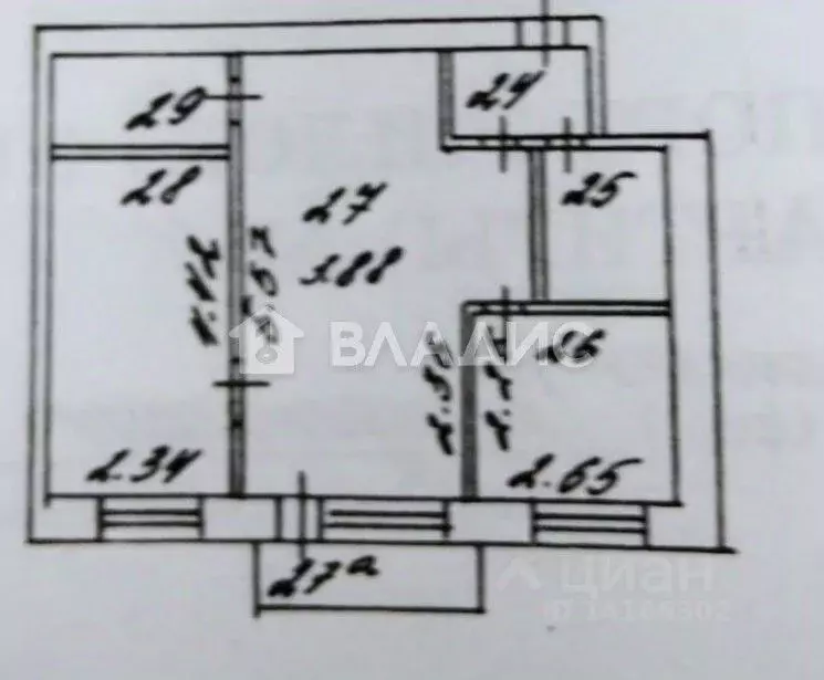2-к кв. Белгородская область, Белгород Гражданский просп., 23а (41.8 ... - Фото 2