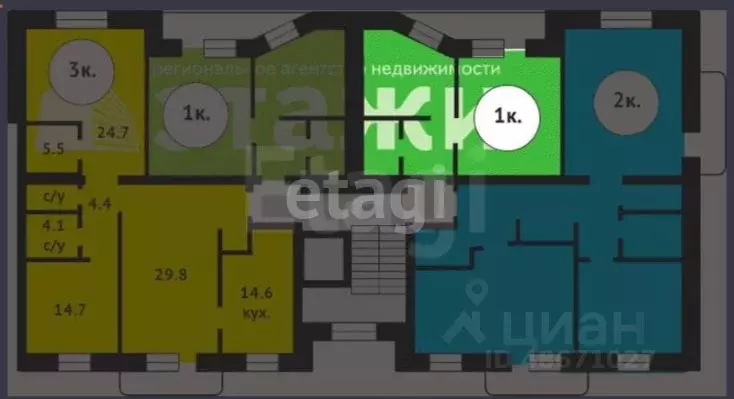 1-к кв. Сахалинская область, Южно-Сахалинск ул. имени Космонавта ... - Фото 1