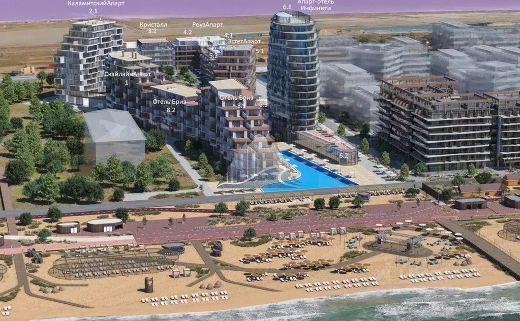 Студия Крым, Сакский район, Лесновское с/пос, с. Прибрежное ул. ... - Фото 1