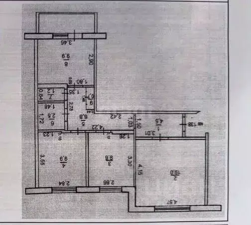 3-к кв. Оренбургская область, Оренбург Салмышская ул., 9/5 (78.6 м) - Фото 2