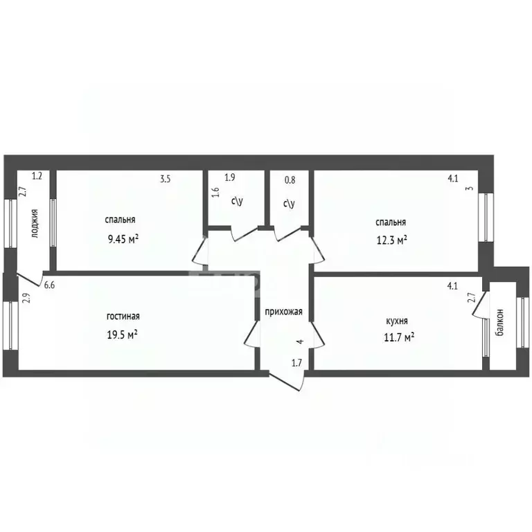 3-к кв. Дагестан, Дербент ул. Саида Габиева, 18 (61.5 м) - Фото 2