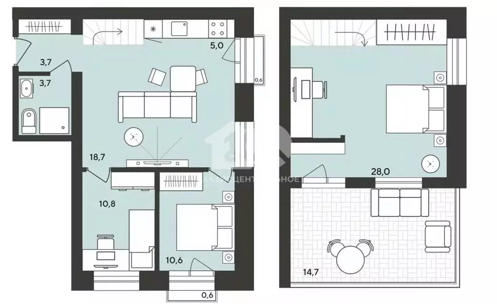 3-к кв. Новосибирская область, Мошковский район, пос. Октябрьский ... - Фото 2