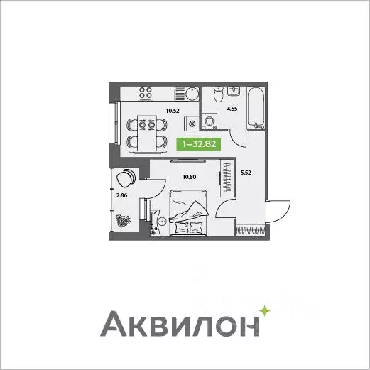 1-к кв. Архангельская область, Северодвинск Аквилон Север жилой ... - Фото 0