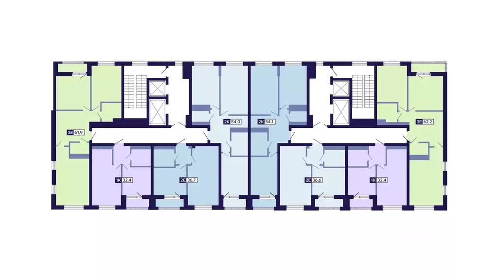 2-к кв. Саха (Якутия), Якутск ул. Новопортовская, 1Д (53.8 м) - Фото 1