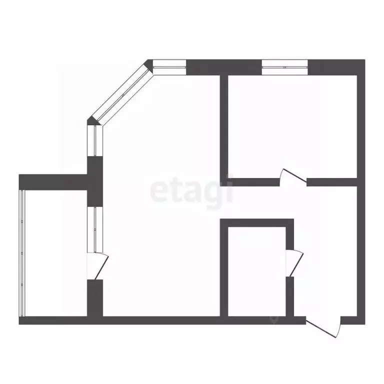 1-к кв. Амурская область, Благовещенский район, с. Чигири ул. ... - Фото 2