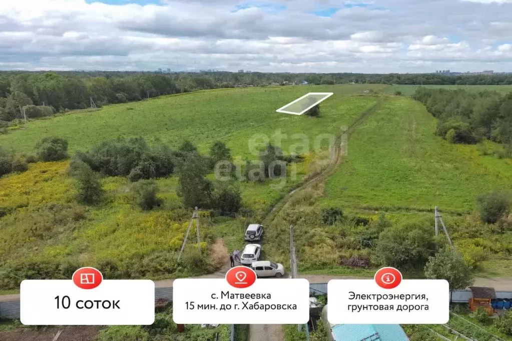 Участок в Хабаровский край, Хабаровский район, Тополевское с/пос, с. ... - Фото 1