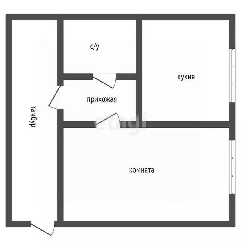 1-к кв. Иркутская область, Ангарск 32-й мкр, 7 (33.0 м) - Фото 1