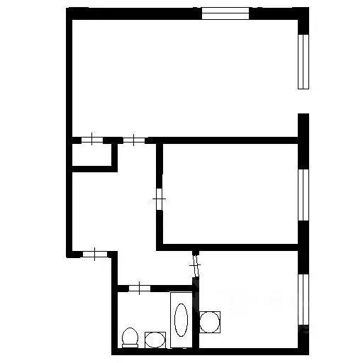 2-к кв. Омская область, Омск просп. Мира, 6А (42.2 м) - Фото 2