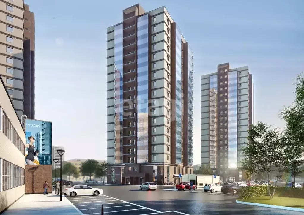 2-к кв. Красноярский край, Красноярск Аэровокзальная ул., 19Е (53.0 м) - Фото 1