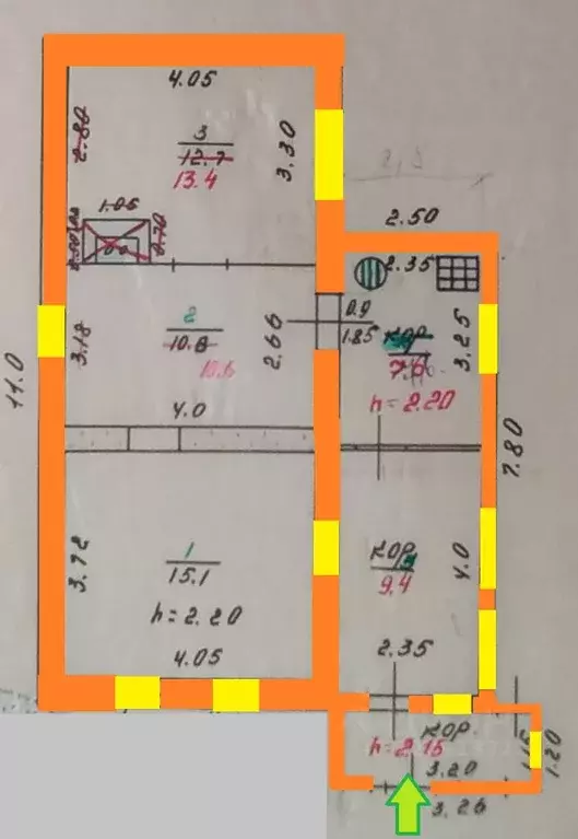 Дом в Орловская область, Орел Серпуховская ул. (57 м) - Фото 1