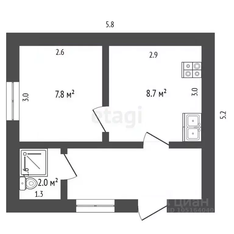 Дом в Крым, Ленинский район, Мысовское с/пос, Маяк СНТ ул. Угловая (25 ... - Фото 2