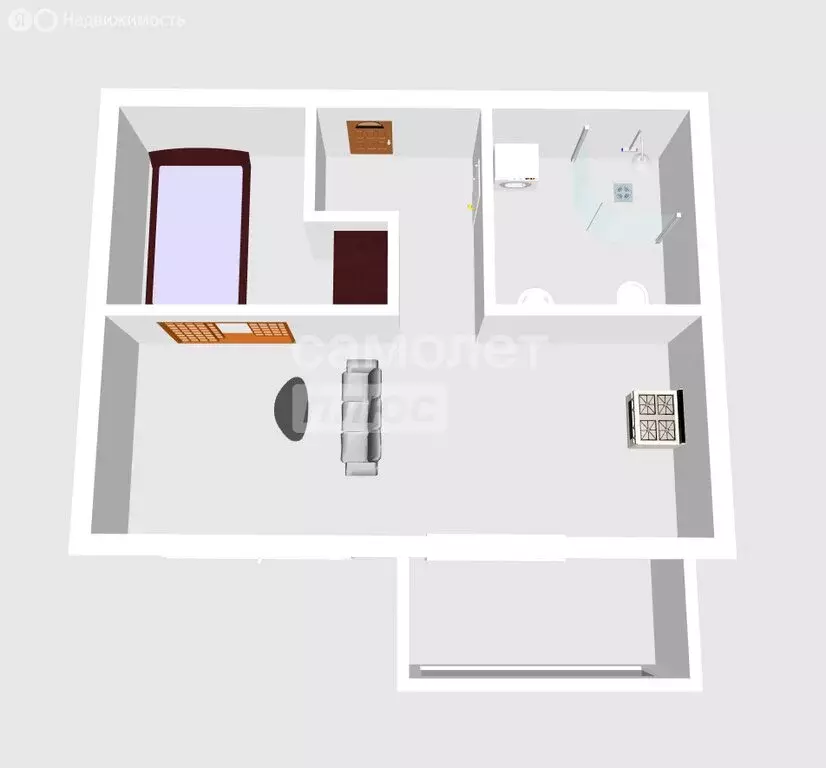 1-комнатная квартира: Брянск, улица имени А.М. Рекункова, 4 (34 м) - Фото 2