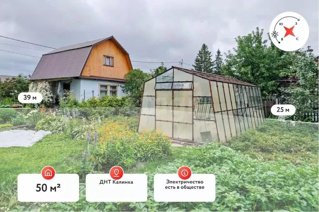 Дом в Тюменская область, Тюмень СОСН Калинка тер., ул. 7-я Вишневая ... - Фото 0