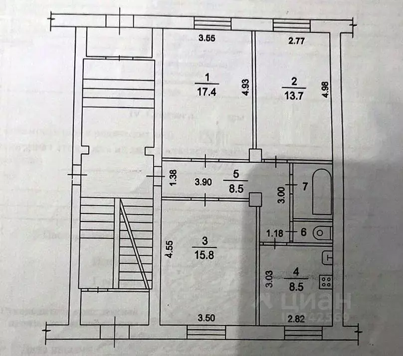 3-к кв. Московская область, Жуковский ул. Чкалова, 35 (67.9 м) - Фото 1