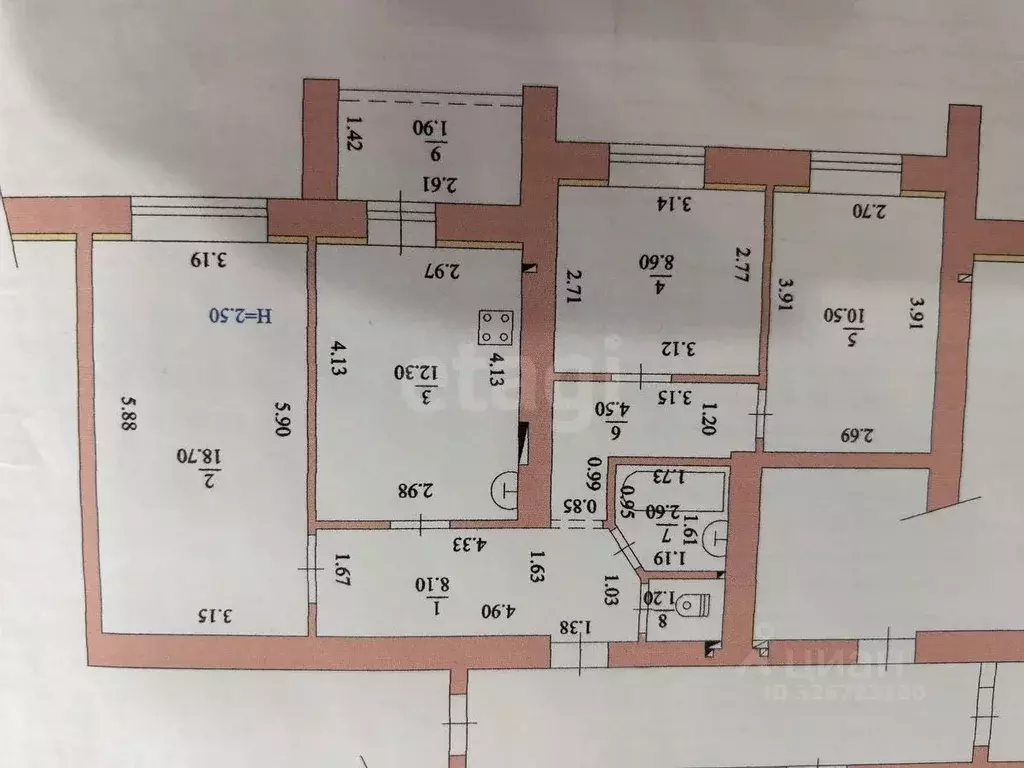 3-к кв. Краснодарский край, Ейск ул. Карла Либкнехта (66.6 м) - Фото 1