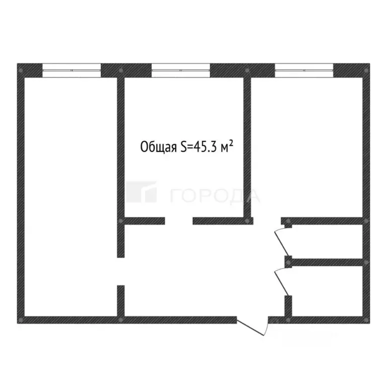 2-к кв. Кемеровская область, Новокузнецк ул. Кутузова, 40 (45.3 м) - Фото 2