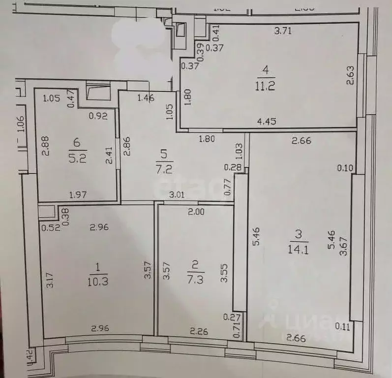 3-к кв. Татарстан, Казань ул. Братьев Батталовых, 20А (55.3 м) - Фото 0