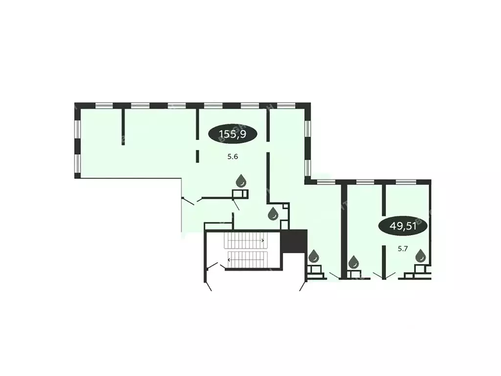 Офис в Санкт-Петербург Коломяжский просп., 19 (205 м) - Фото 2