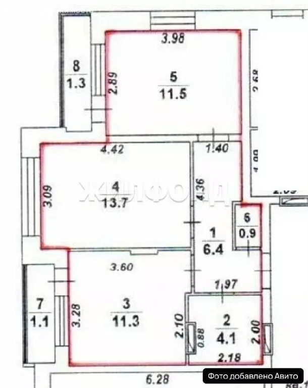 2-комнатная квартира: Воронеж, улица Независимости, 78к1 (47.8 м) - Фото 1