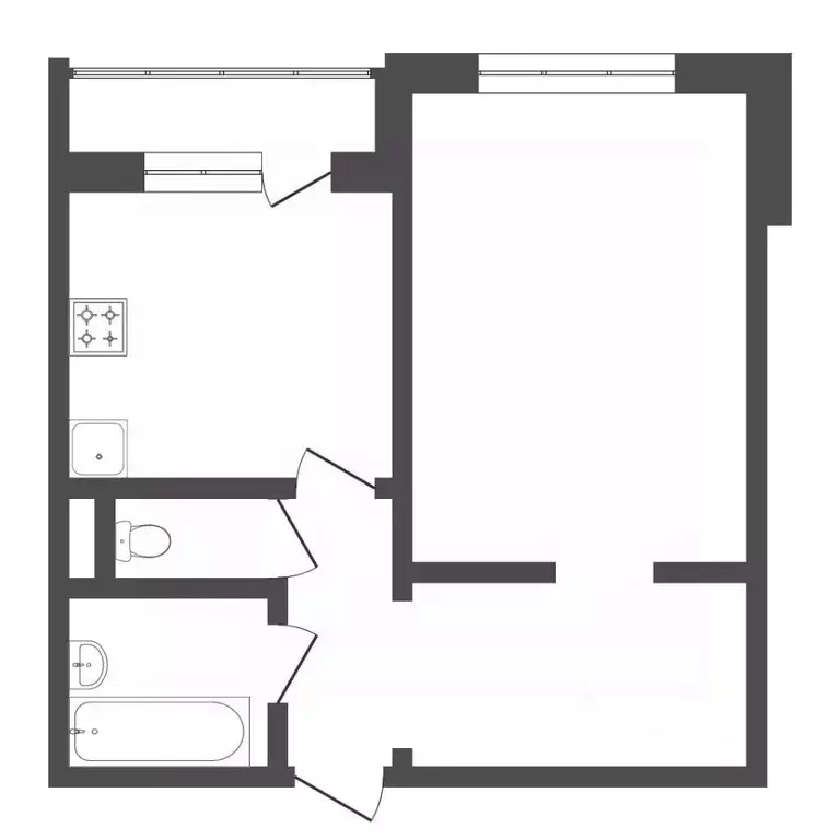 1-к кв. Тюменская область, Тюмень Широтная ул., 192к1 (43.3 м) - Фото 2