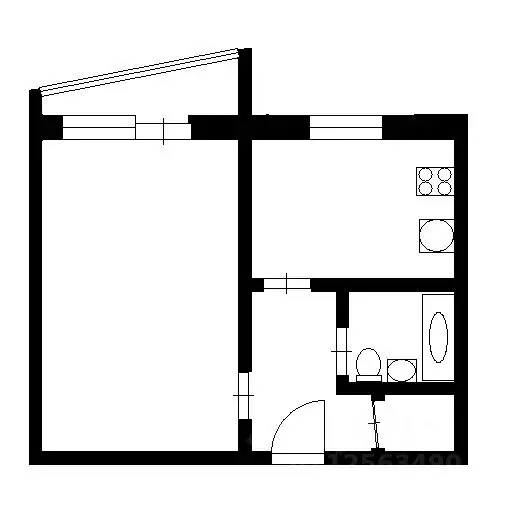 1-к кв. Воронежская область, Воронеж наб. Авиастроителей, 24 (37.4 м) - Фото 2