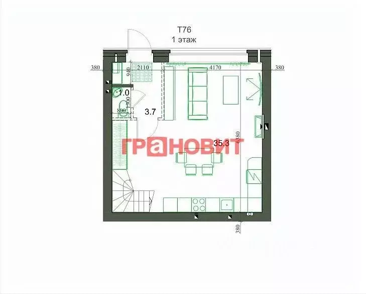 Таунхаус в Новосибирская область, Новосибирский район, Мичуринский ... - Фото 1