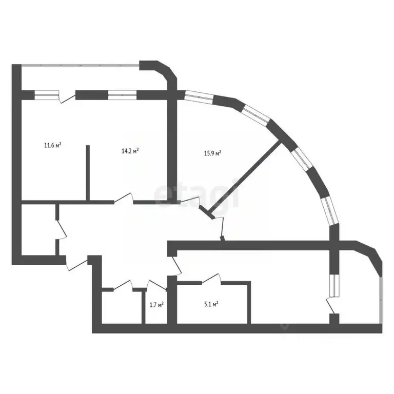 4-к кв. Забайкальский край, Чита ул. Анохина, 120А (116.0 м) - Фото 1