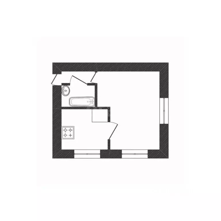 1-к кв. Ленинградская область, Волхов Волгоградская ул., 9 (32.0 м) - Фото 2