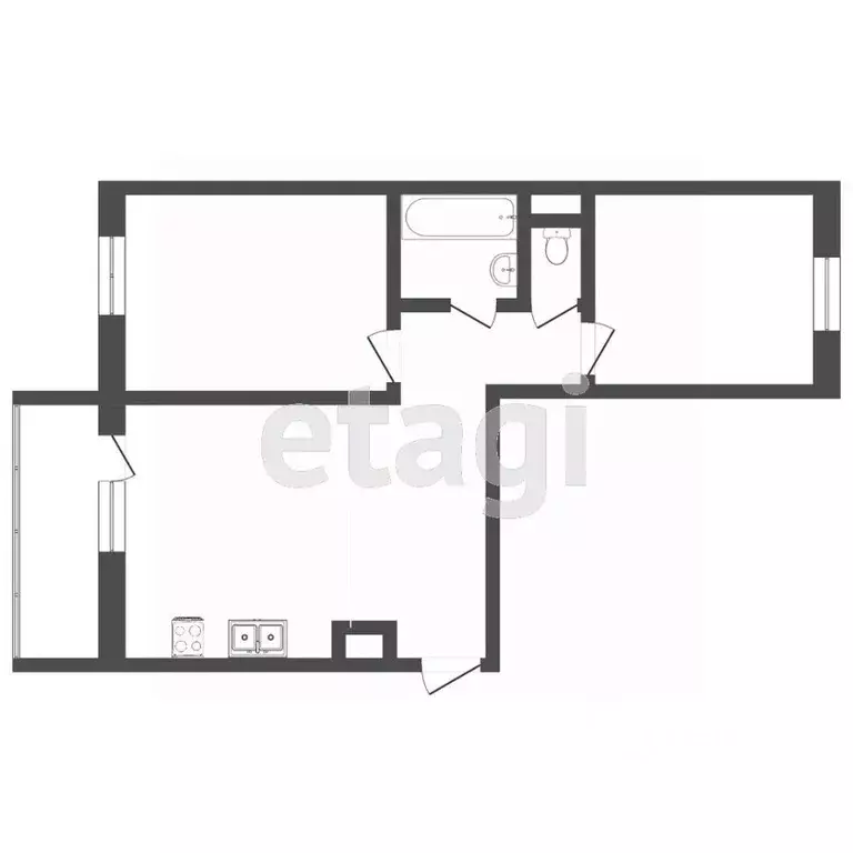 2-к кв. Тюменская область, Тюмень ул. Павла Шарова, 9к1 (67.6 м) - Фото 2