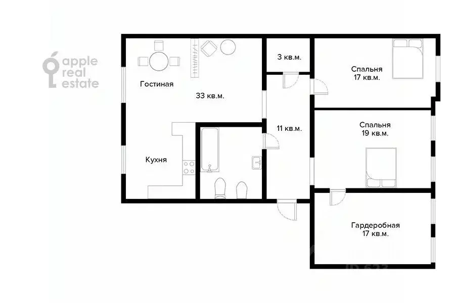 4-к кв. Москва Большая Садовая ул., 3С1 (112.4 м) - Фото 2
