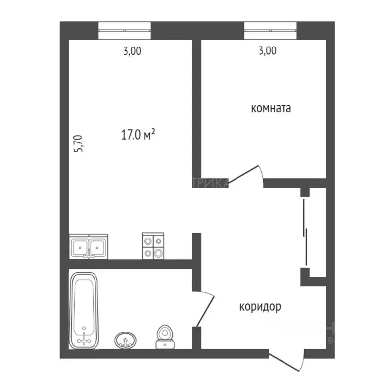 2-к кв. Тюменская область, Тюмень ул. Демьяна Бедного, 83 (51.6 м) - Фото 1